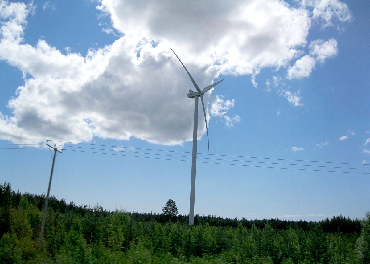 Parque eólico en Finlandia